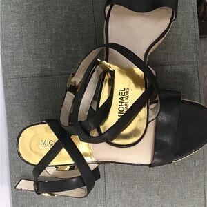 Michael Kors Black Strappy Sandals
